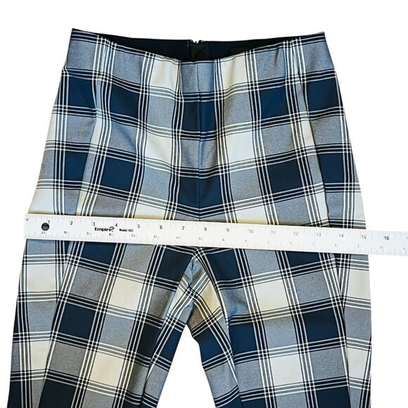 Rag & Bone Women’s Sz 0 Blue Plaid Pants Simone High Rise Ankle Slim Stretch - Picture 14 of 16